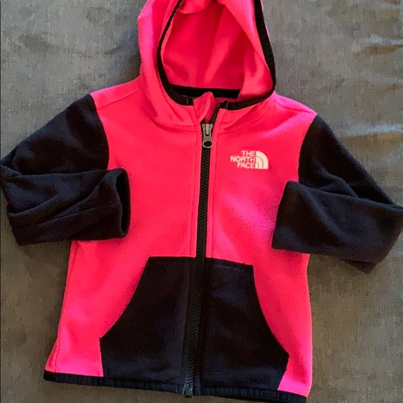 The North Face Other - 12-18 month fleece North Face Jacket Pink & Black
